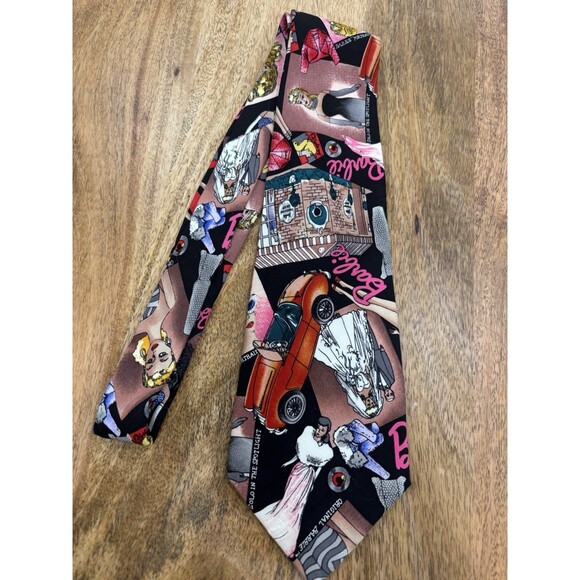 Nicole Miller Vintage 1994 Fashion Barbie 100% Silk Necktie - Picture 1 of 6